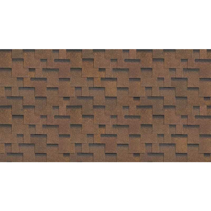 Гибкая черепица однослойная Технониколь Шинглас Классик Румба Мускат